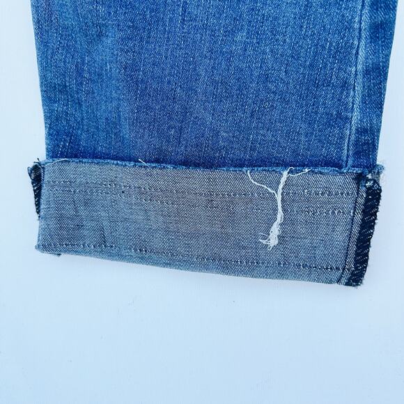 Mia Inspection Stretch Drop Crotch Harem Jeans Distressed 28 Medium Wash - Picture 6 of 9